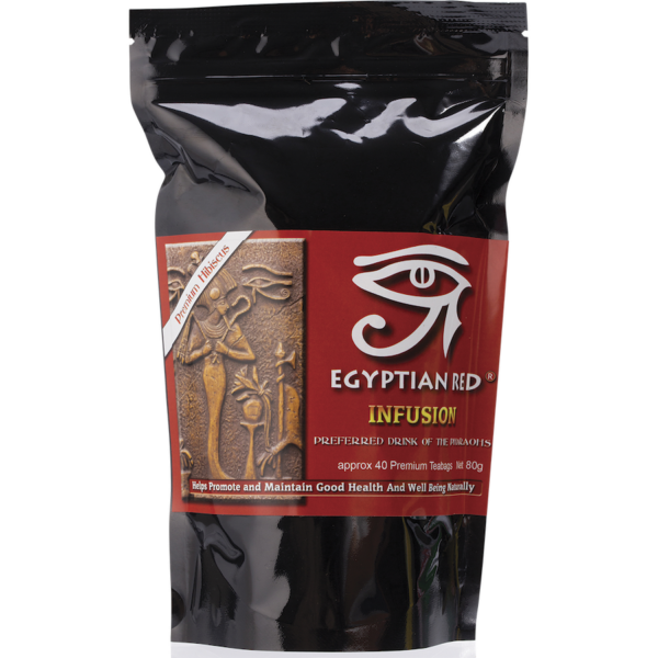 egyptian red hibiscus 40 teabags front