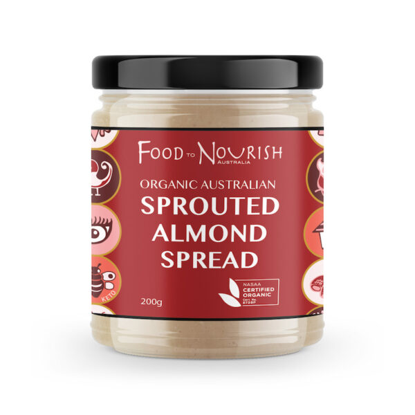 food to bourish sprouted almond spread 200g