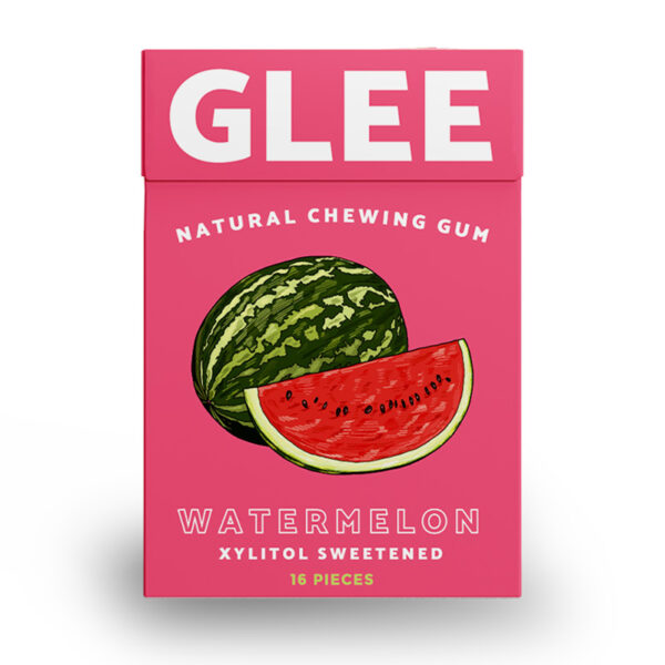 glee gum sugar free watermelon 16pcs