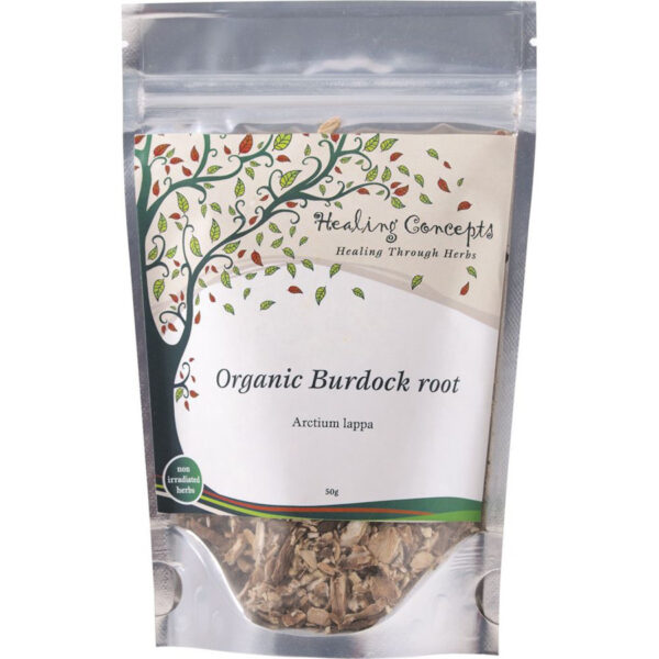 healing concepts organic tea burdock root 50g