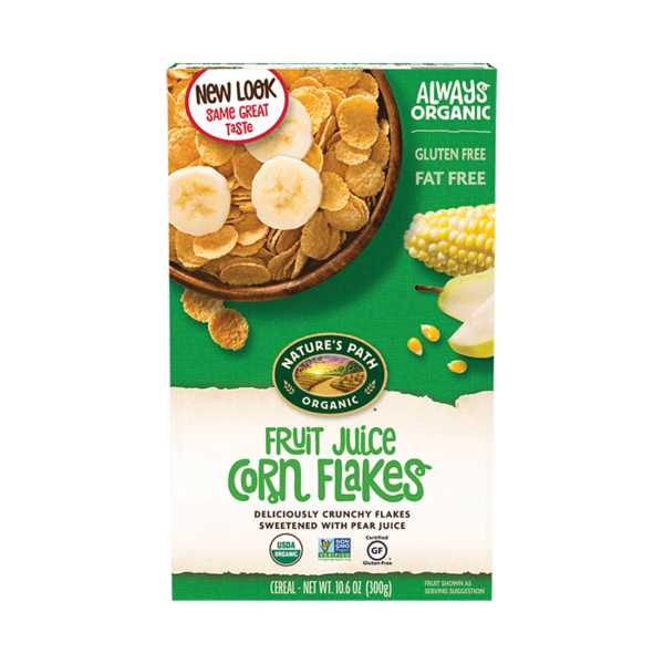 natures path organic fruit juice corn flakes 300g