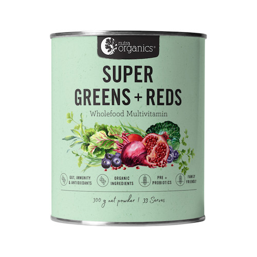 nutra org super greens plus reds300g