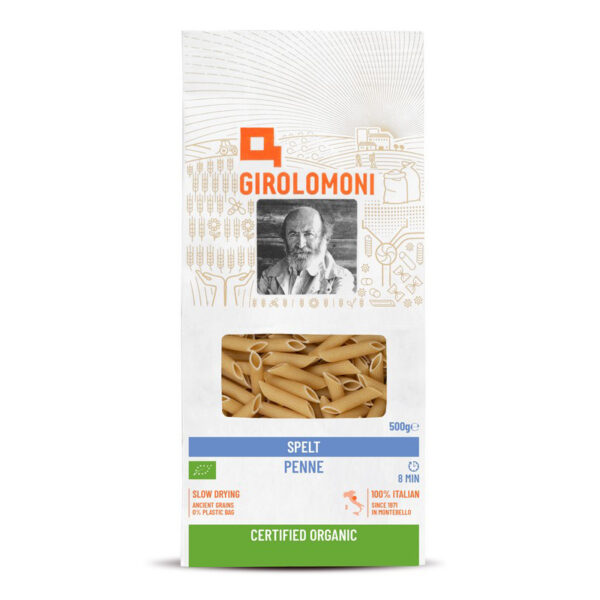 girolomoni spelt flour penne 500g