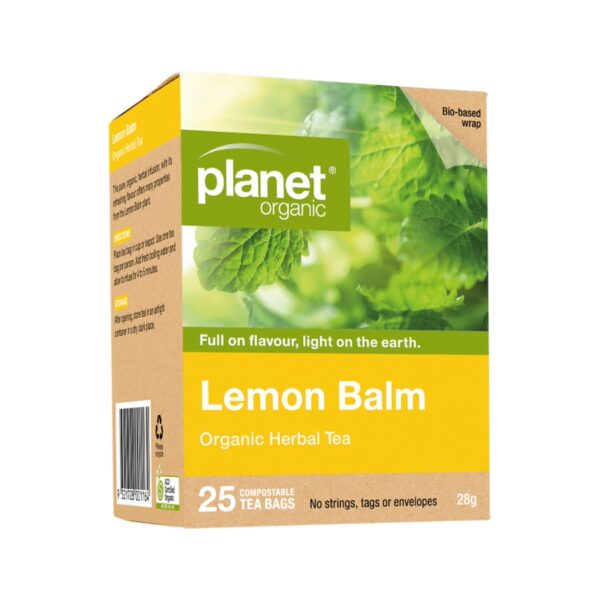 planet organic lemon balm 25 bags