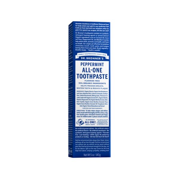 dr bronners toothpaste peppermint 140g