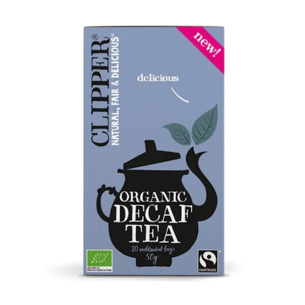 clipper organic black tea decaf everyday 20 teabags