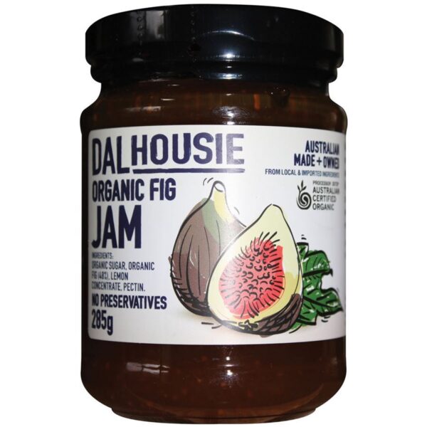 dalhousie fig jam organic 285g